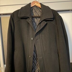 Ralph Lauren Black Pea Coat, Cashmere